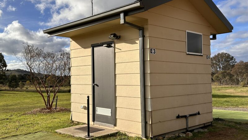 Private ensuite building on the site, with its own door and site number