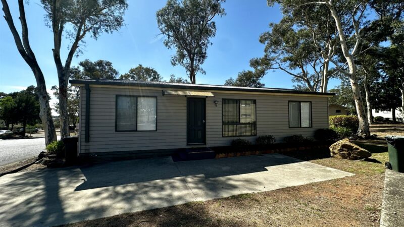 Family Bungalow exterior among the gum trees