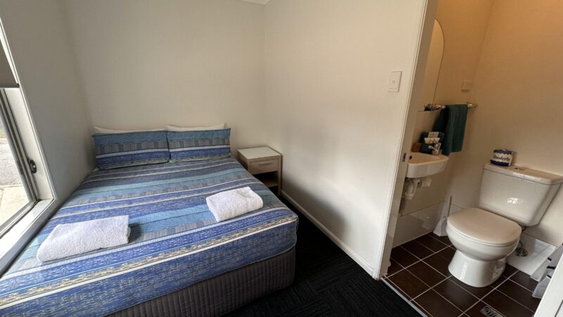 Family Bungalow bedroom with its own ensuite through the doorway